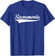 Sacramento - California - Throwback Design - Classic T-Shirt - T-Shirt | Royal