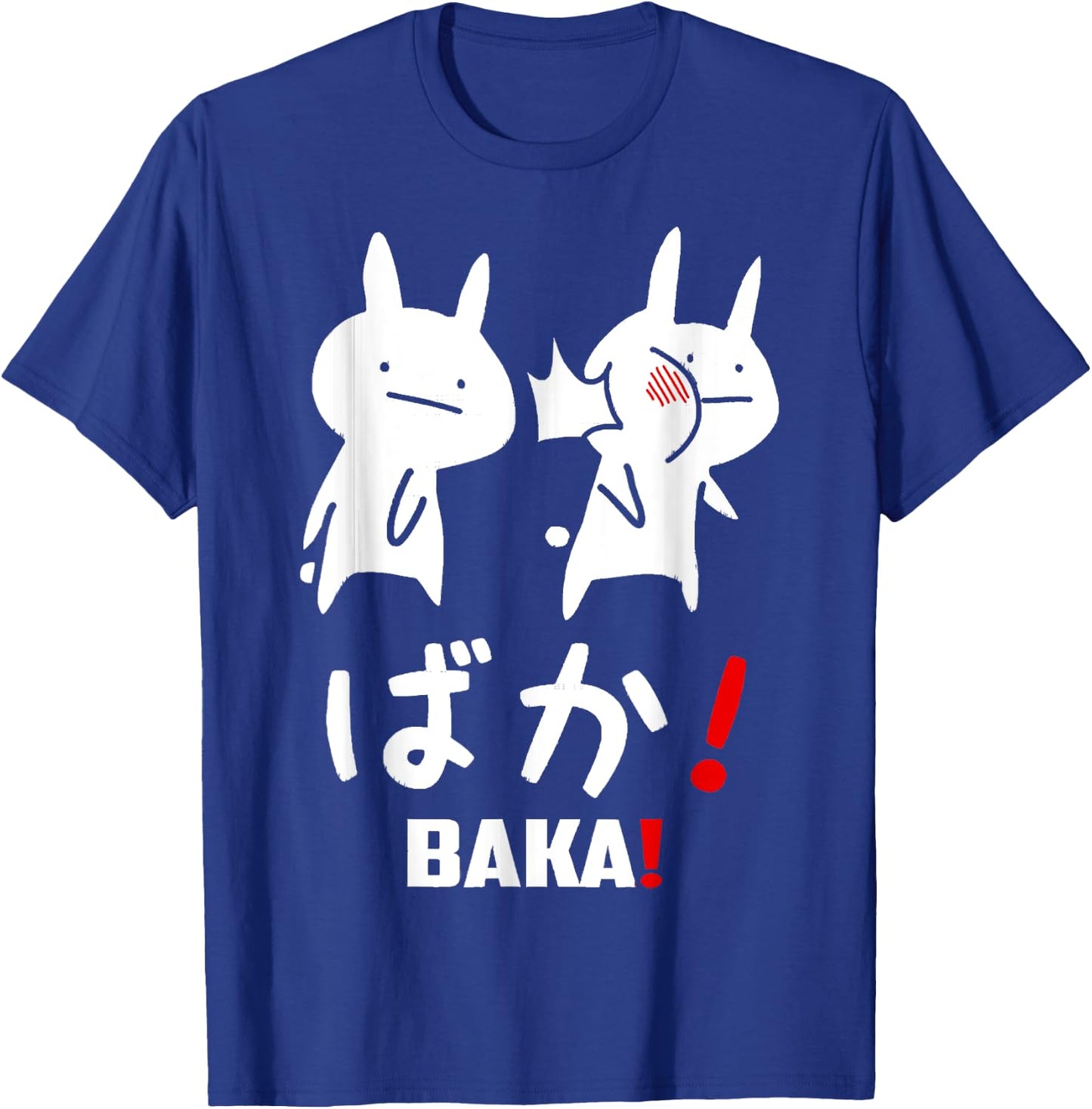 Baka Shirt Cute Anime Japanese Word Rabbit Slap Japanese T-Shirt - T-Shirt | Royal