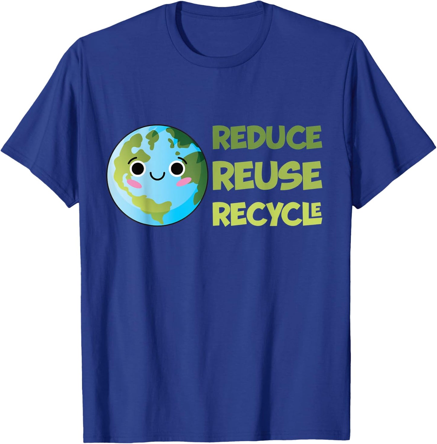 Earth Day Recycling Environment Anniversary Decoration T-Shirt - T-Shirt | Royal