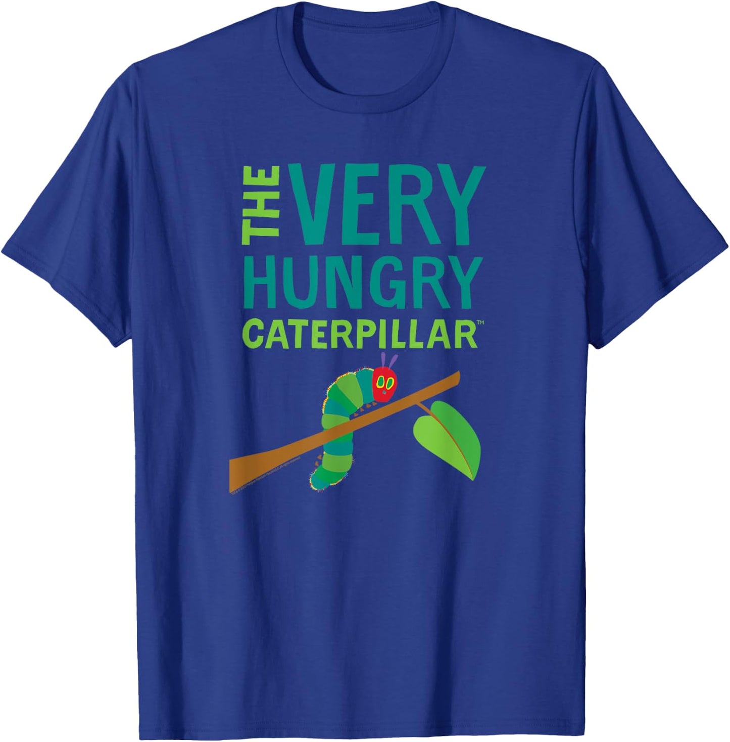 Eric Carle The Very Hungry Caterpillar Children's Book T-Shirt - T-Shirt | Royal