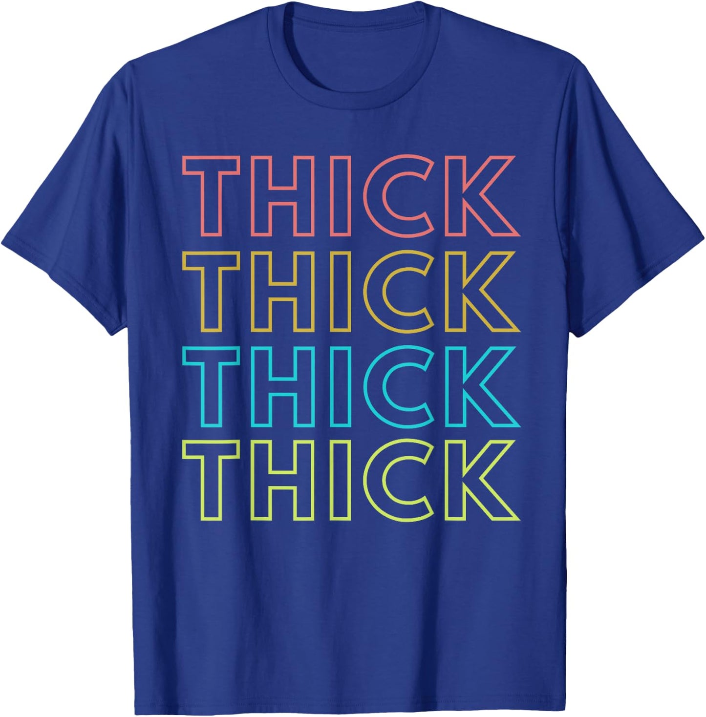 Thick Plus size women Funny Motivational Fitness Workout T-Shirt - T-Shirt | Royal