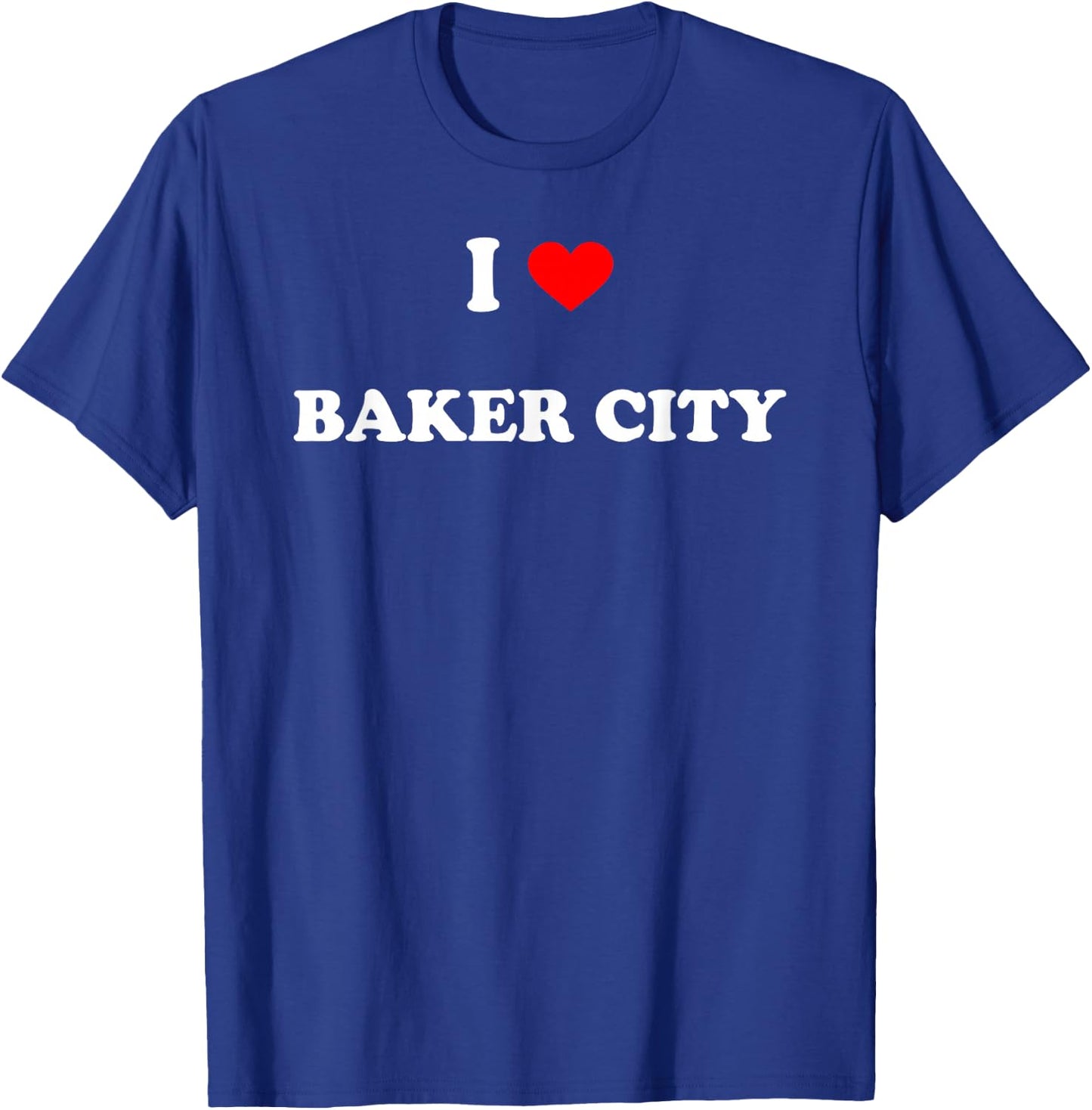 I Heart Baker City Oregon T-Shirt - T-Shirt | Royal