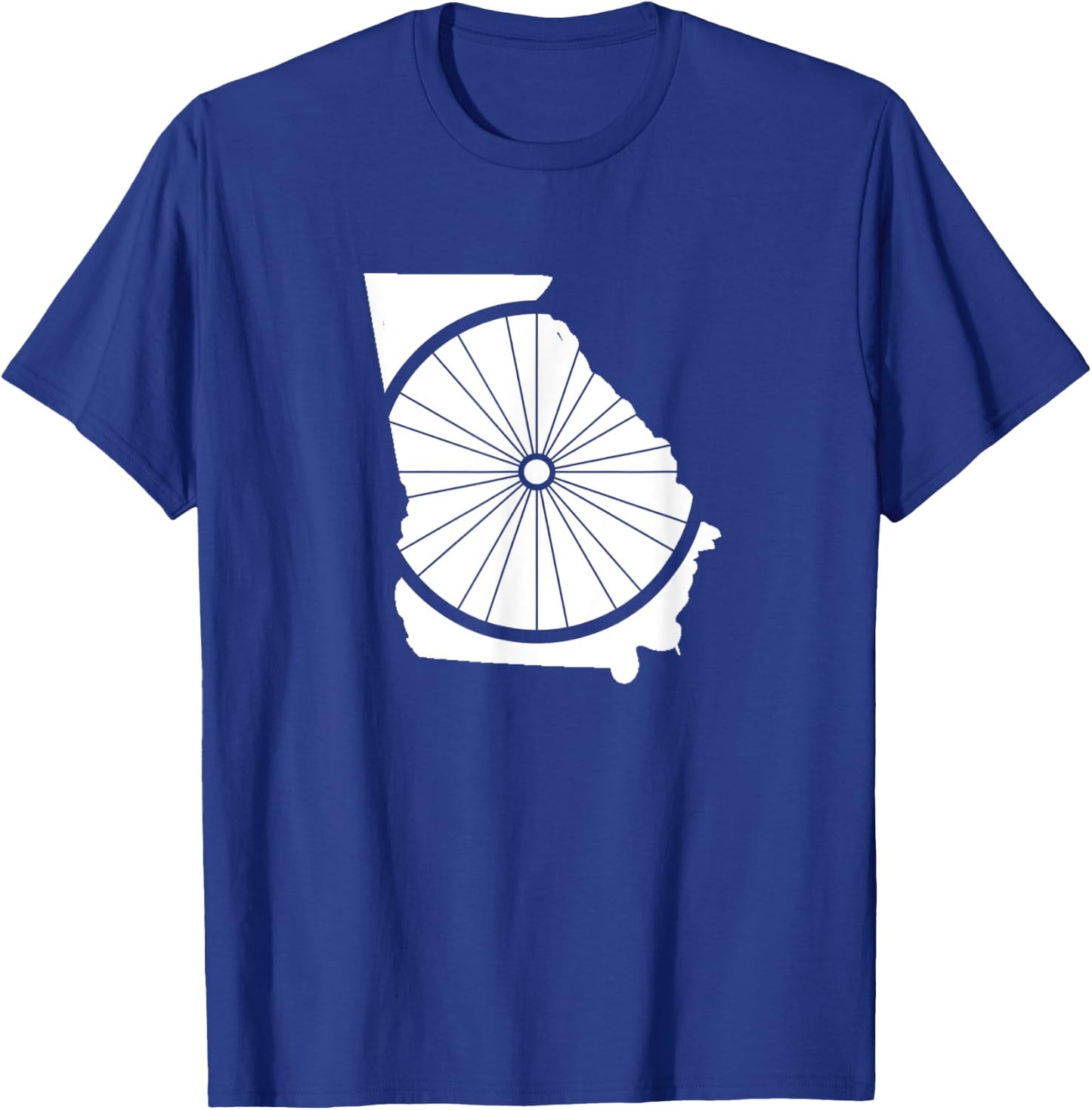 Georgia Bicycle Shirt, GA Biking Gear, GA Cycling T-Shirt - T-Shirt | Royal