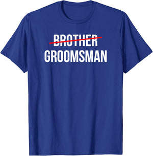 Threadrock Men's Wedding Groomsmen Proposal , Black, Small T-Shirt - T-Shirt | Royal