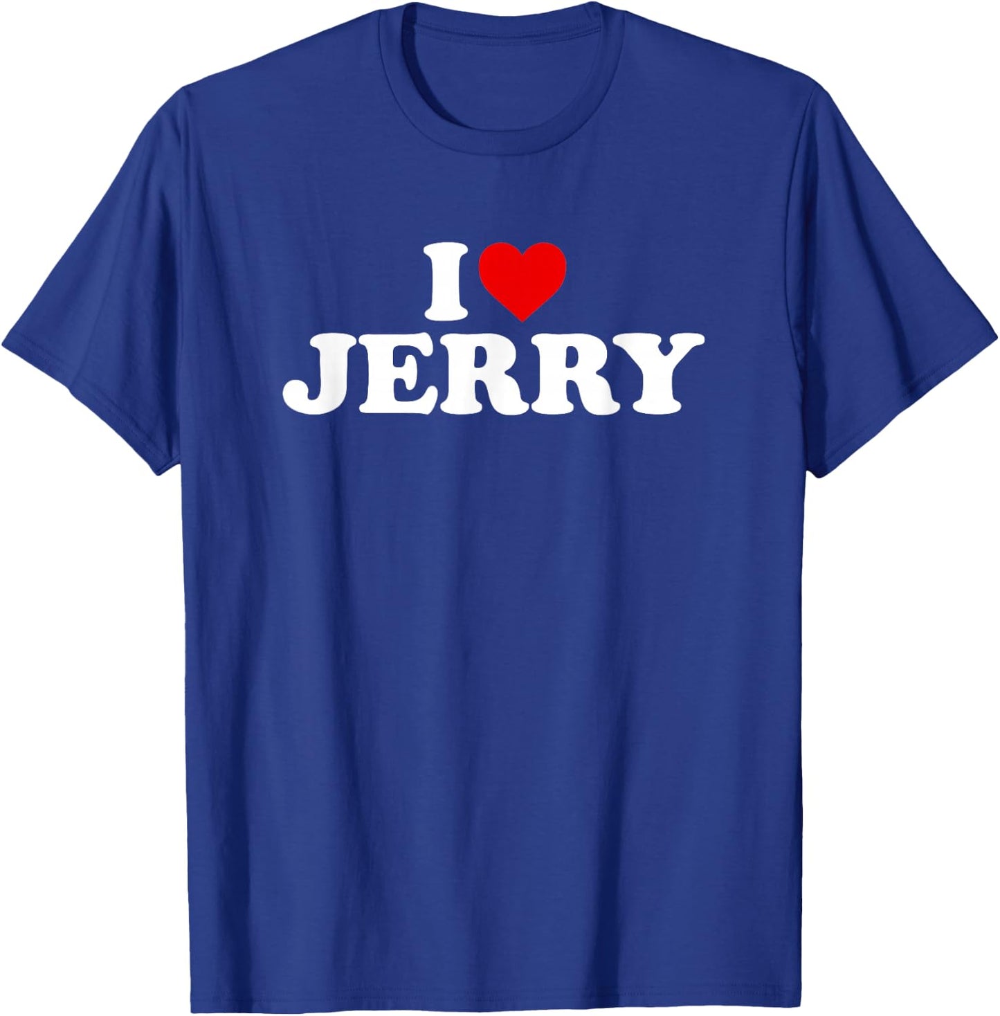 I Love Jerry - Heart T-Shirt - T-Shirt | Royal