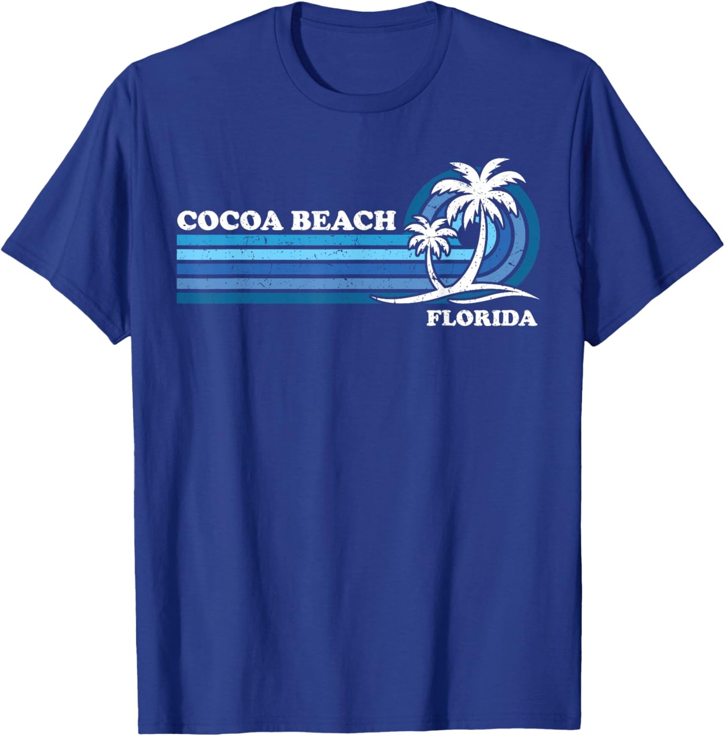 Retro Vintage Family Vacation Florida Cocoa Beach T-Shirt - T-Shirt | Royal