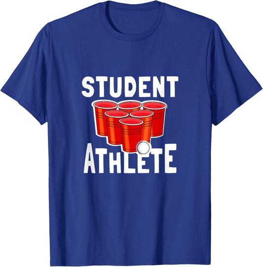Beer Pong Student Athlete T-Shirt - T-Shirt | Royal