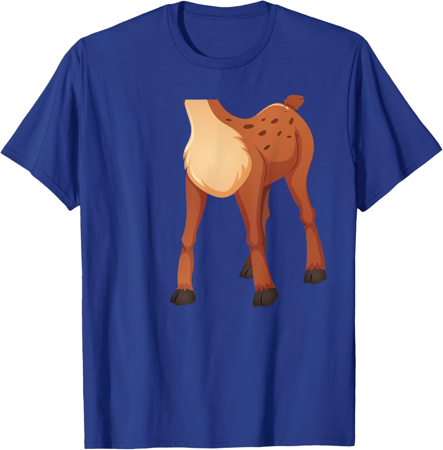Headless Deer Lazy DIY Halloween Costume Funny Animal Body T-Shirt - T-Shirt | Royal