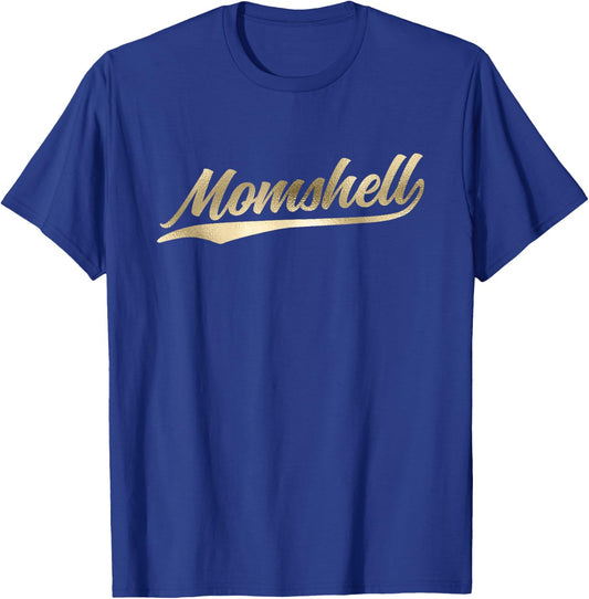 Momshell Mom Bombshell Mother's Day Gift Baseball T-Shirt - T-Shirt | Royal