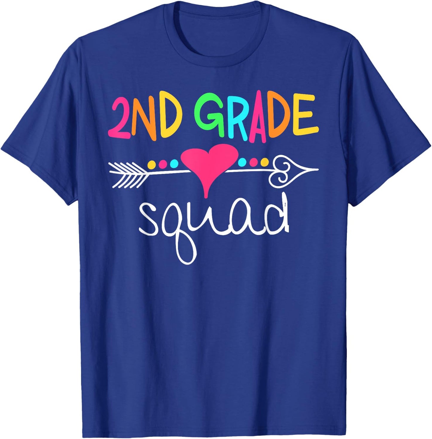 2nd Grade Squad Second Teacher Student Team Back To School T-Shirt - T-Shirt | Royal