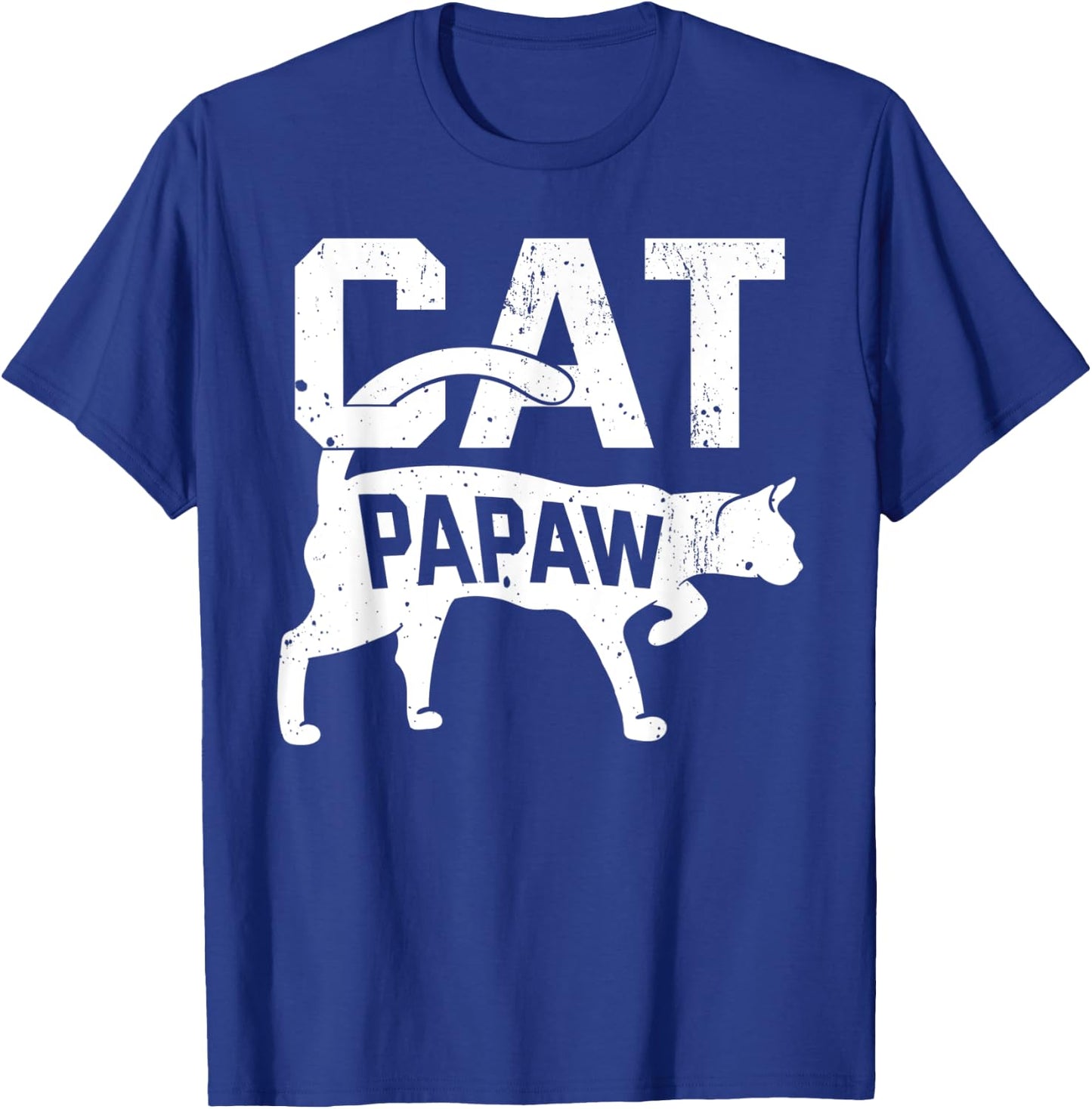 Cat Papaw Kitten Pet Owner Meow Father's Day T-Shirt - T-Shirt | Royal