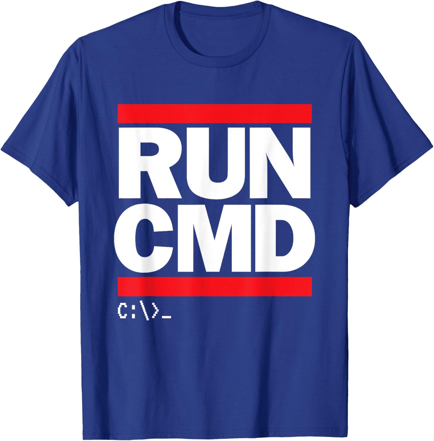 RUN CMD Funny Programmer T-Shirt - T-Shirt | Royal