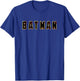 Batman (1989) Title Logo T-Shirt - T-Shirt | Royal