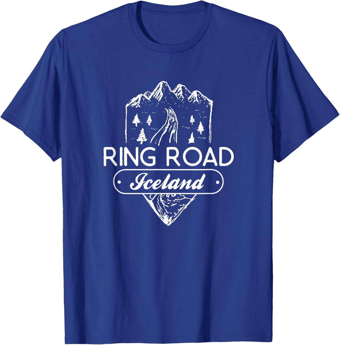 Vintage Ring Road Iceland Shirt T-Shirt - T-Shirt | Royal