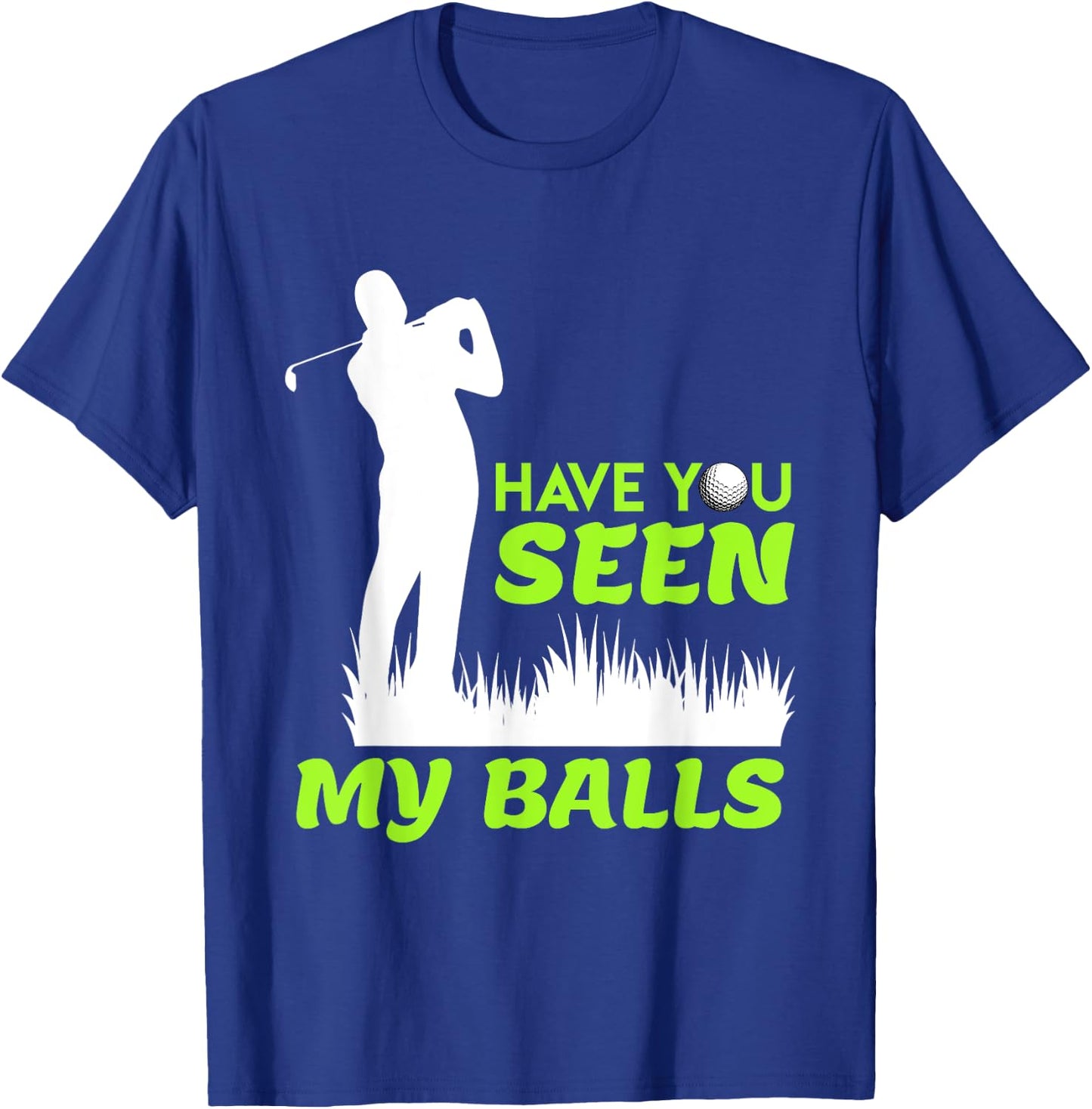 Golfer joke fun golf balls Platzreife Golf T-Shirt - T-Shirt | Royal