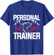 Workout Gift Dumbbell Personal Trainer T-Shirt - T-Shirt | Royal