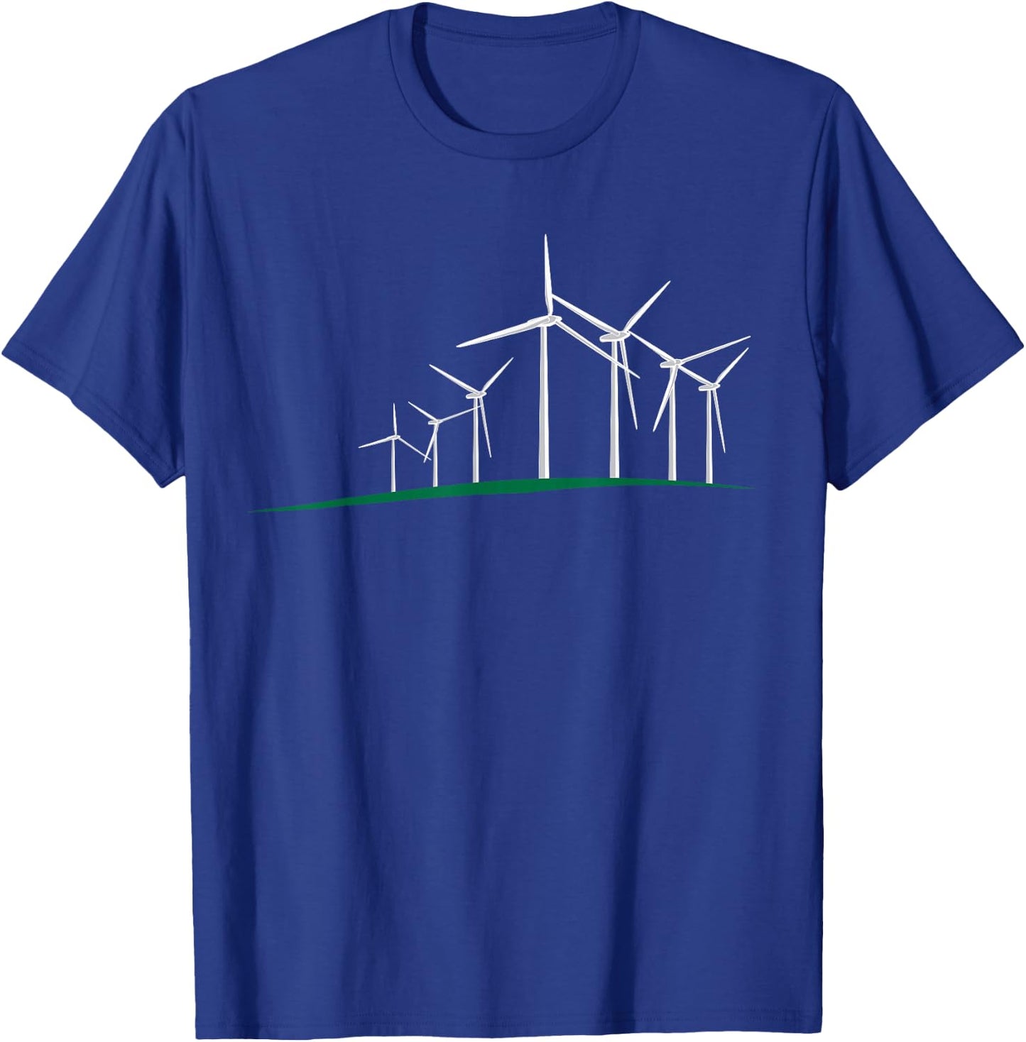 Windmill Wind Energy Design T-Shirt - T-Shirt | Royal