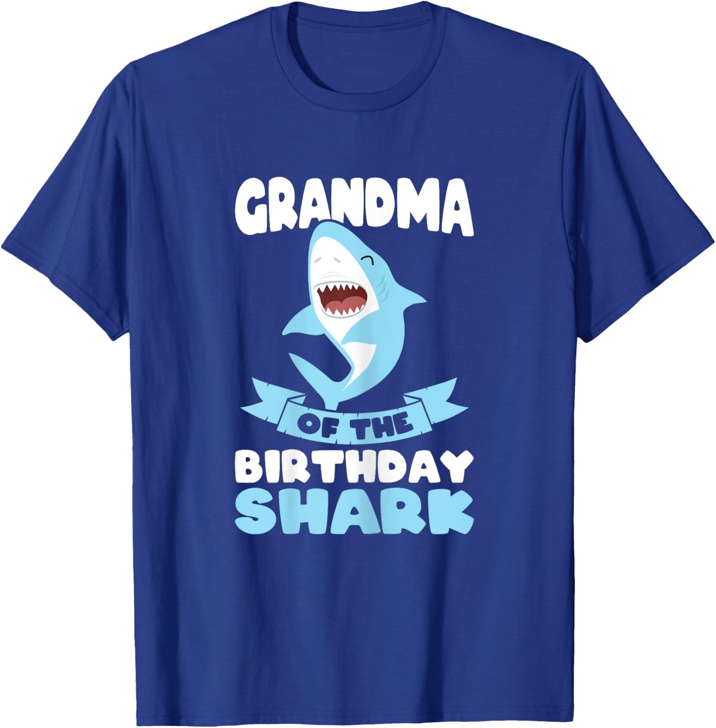 Grandma of the Birthday Shark Birthday T-Shirt - T-Shirt | Royal