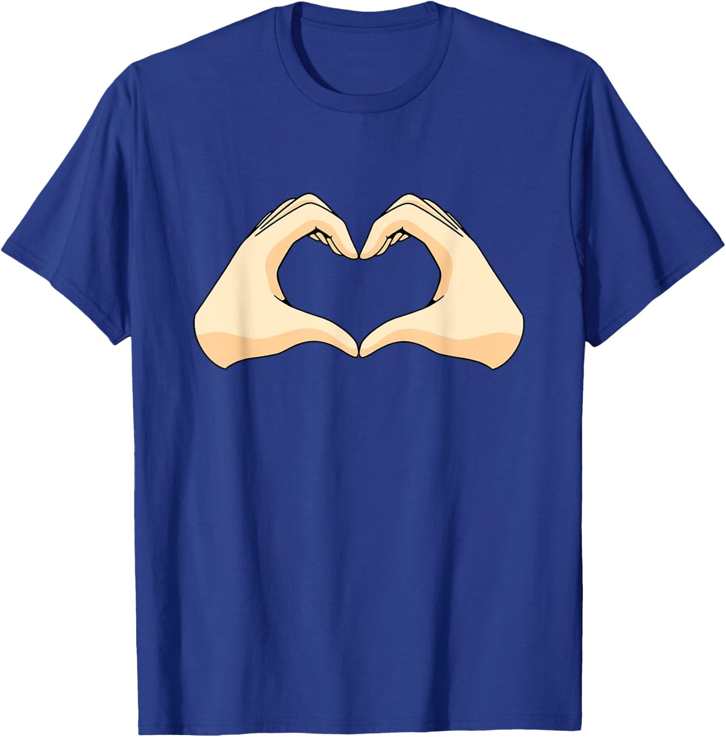 Hands Heart Hand Heart T-Shirt - T-Shirt | Royal