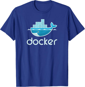 Docker Engine - Developers, Sysadmins and DevOps Engineers T-Shirt - T-Shirt | Royal
