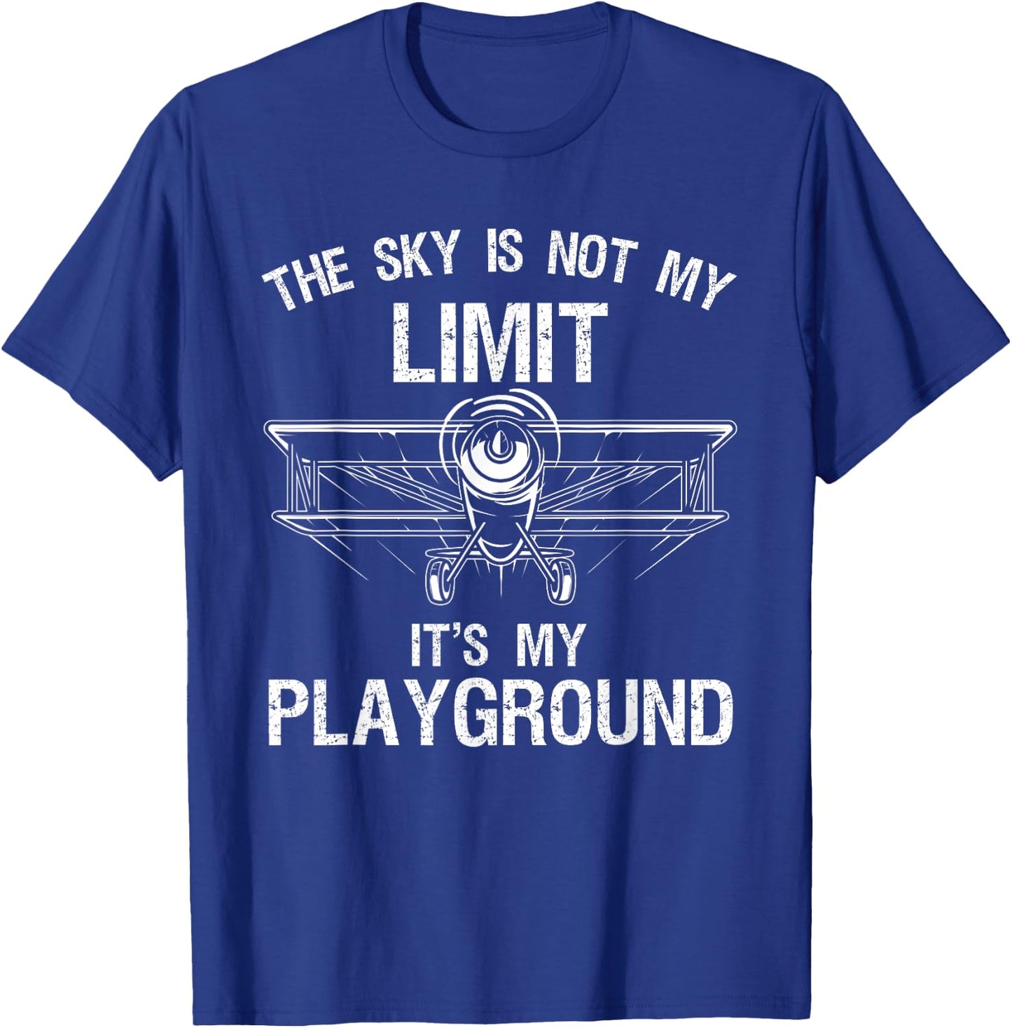 Funny Pilot Art Women Airplane Pilot Aviation T-Shirt - T-Shirt | Royal