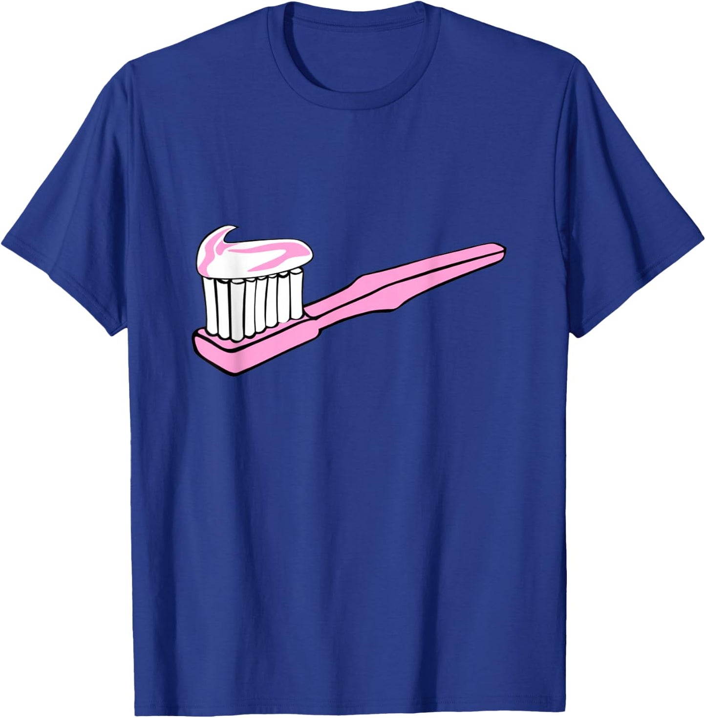 Pink Toothbrush & Toothpaste Dentist Hygienist Dental T-Shirt - T-Shirt | Royal