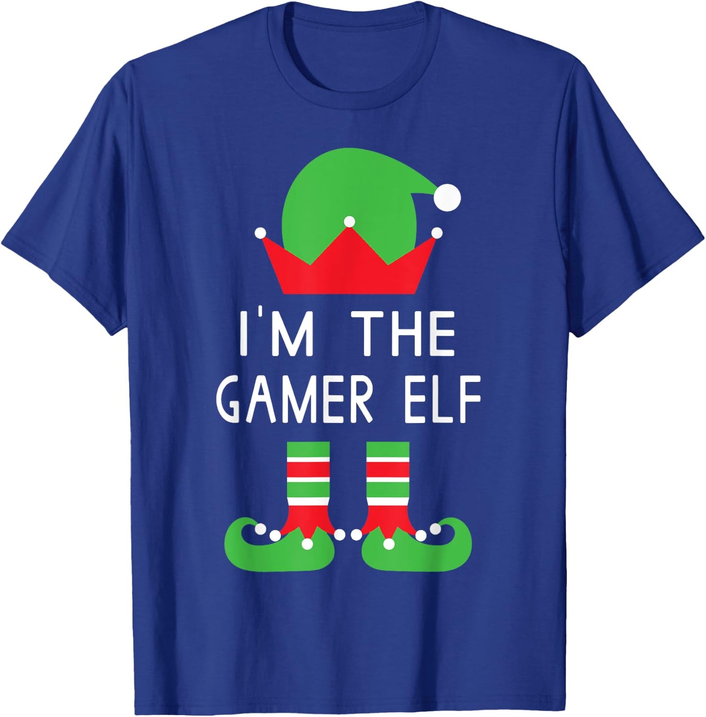 I'm The Gamer Elf Funny Christmas T Shirt T-Shirt - T-Shirt | Royal