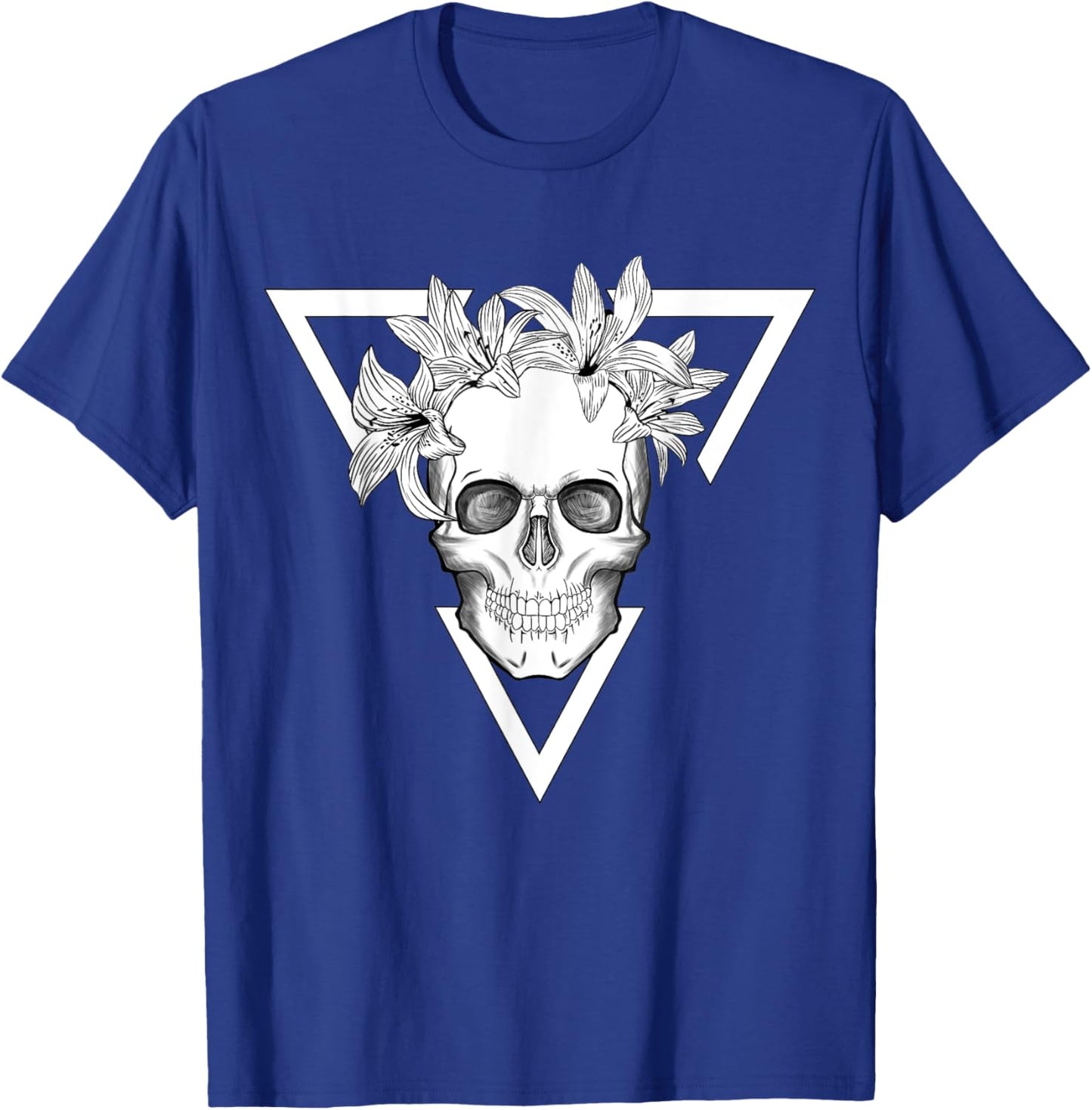 Fashion Skull Graphic T-Shirt - T-Shirt | Royal