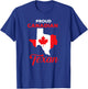 Proud Canadian Texan Funny Quote Texas and Canada Map T-Shirt - T-Shirt | Royal