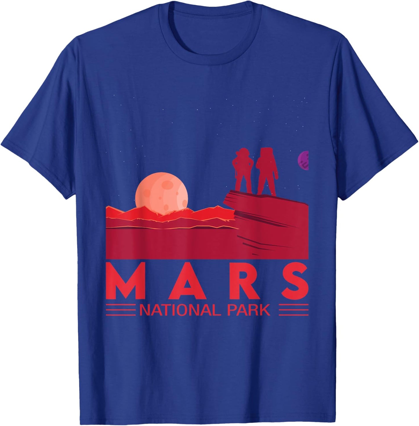 Red Planet | Space National Park - Funny Mars T-Shirt - T-Shirt | Royal