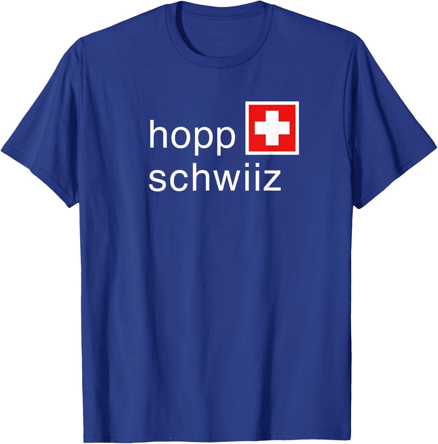 Go Team Switzerland Hopp Schwiiz T-Shirt - T-Shirt | Royal