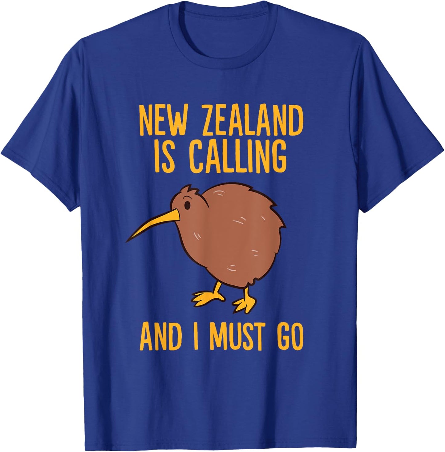 Kiwi New Zealand Is Calling And I Must Go T-Shirt - T-Shirt | Royal