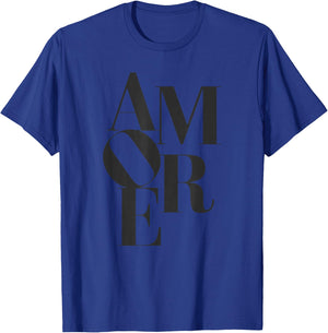 Amore - Romantic Love Passion Italian Gift T-Shirt - T-Shirt | Royal