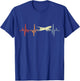 Vintage Airplanes Heartline Aviation Lover T-Shirt - T-Shirt | Royal