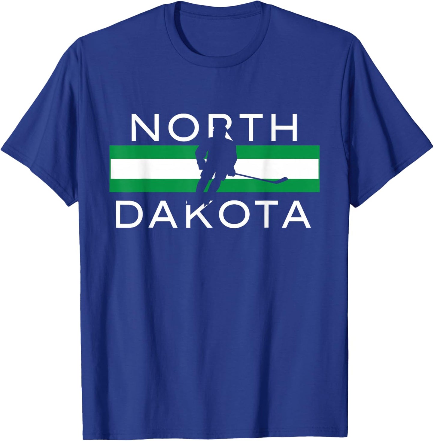 North Dakota Ice Hockey Player Forward Coach Team State Gift T-Shirt - T-Shirt | Royal