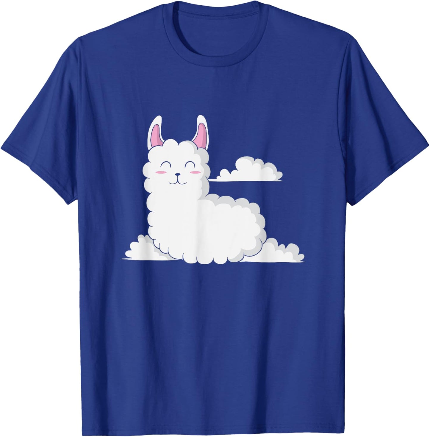 Llama on Clouds T-Shirt - T-Shirt | Royal