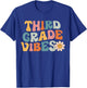 Third Grade Vibes - 3rd Grade Team Retro 1st Day of School T-Shirt - T-Shirt | Royal