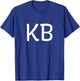 KB Two Letter Pair - Elegant Personalized Initials T-Shirt - T-Shirt | Royal