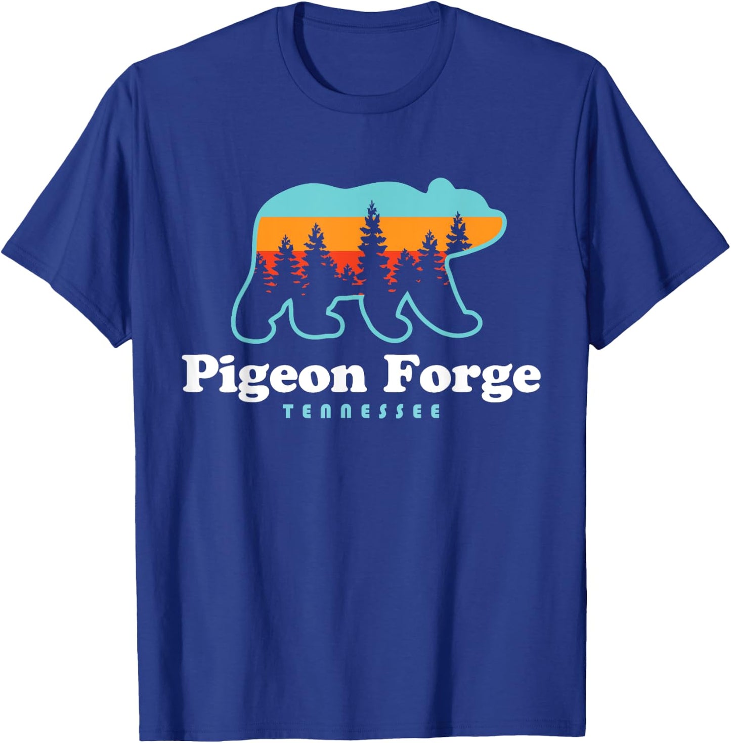 Pigeon Forge TN Bear Great Smoky Mountains T-Shirt - T-Shirt | Royal