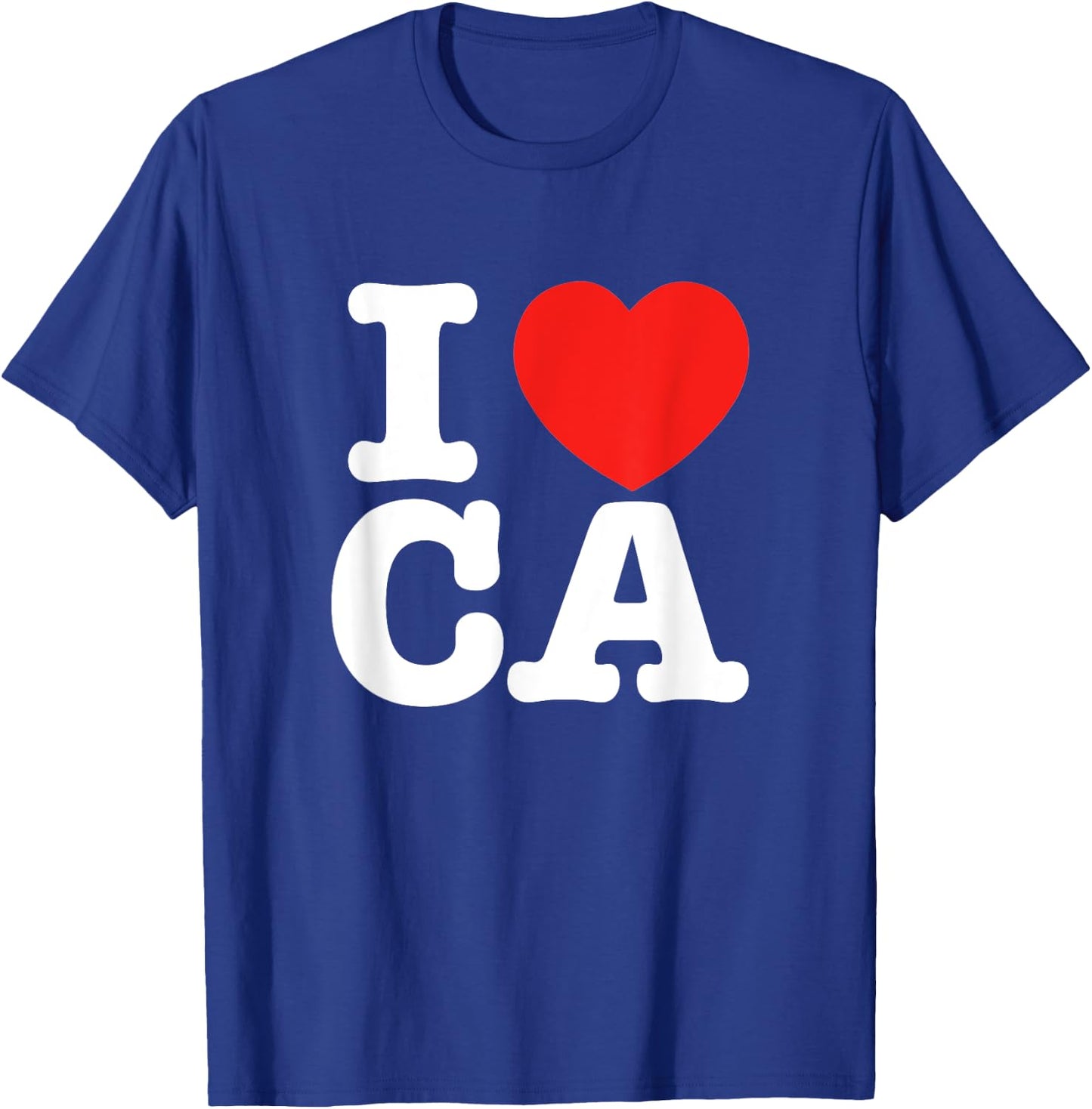 I Heart California (CA) Love T-Shirt - T-Shirt | Royal