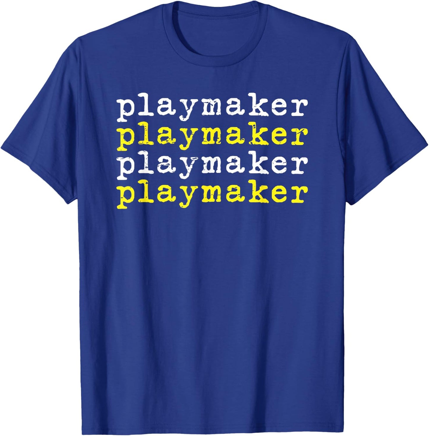 Playmaker elite athlete sports training workout T-Shirt - T-Shirt | Royal