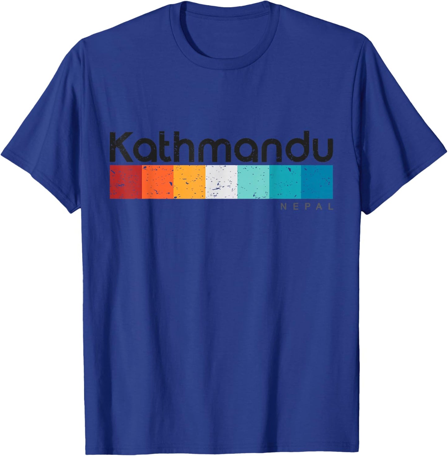 Kathmandu Nepal Retro style Vintage Design T-Shirt - T-Shirt | Royal
