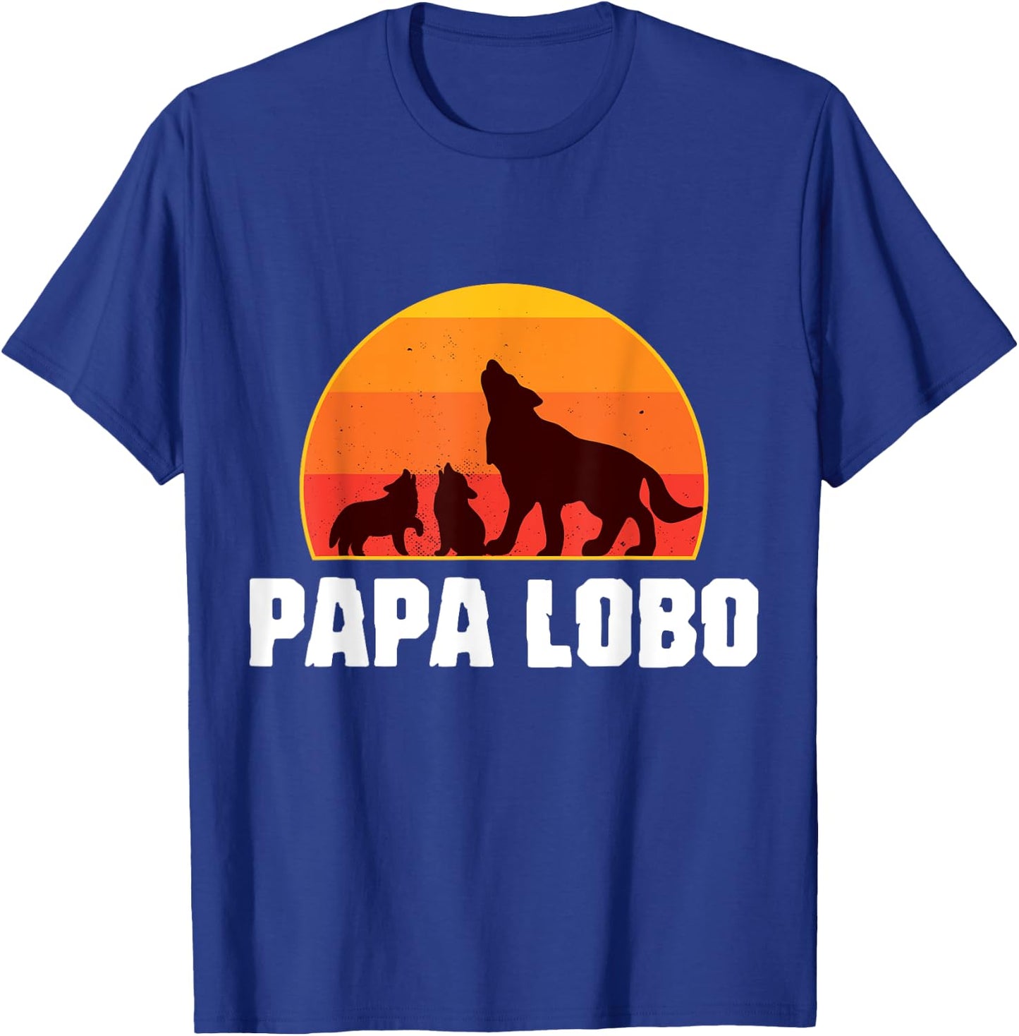 Spanish Wolf Dad - Papa Lobo - Father of Twins T-Shirt - T-Shirt | Royal