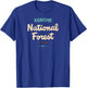 Kisatchie National Forest Louisiana USFS Script Logo T-Shirt - T-Shirt | Royal