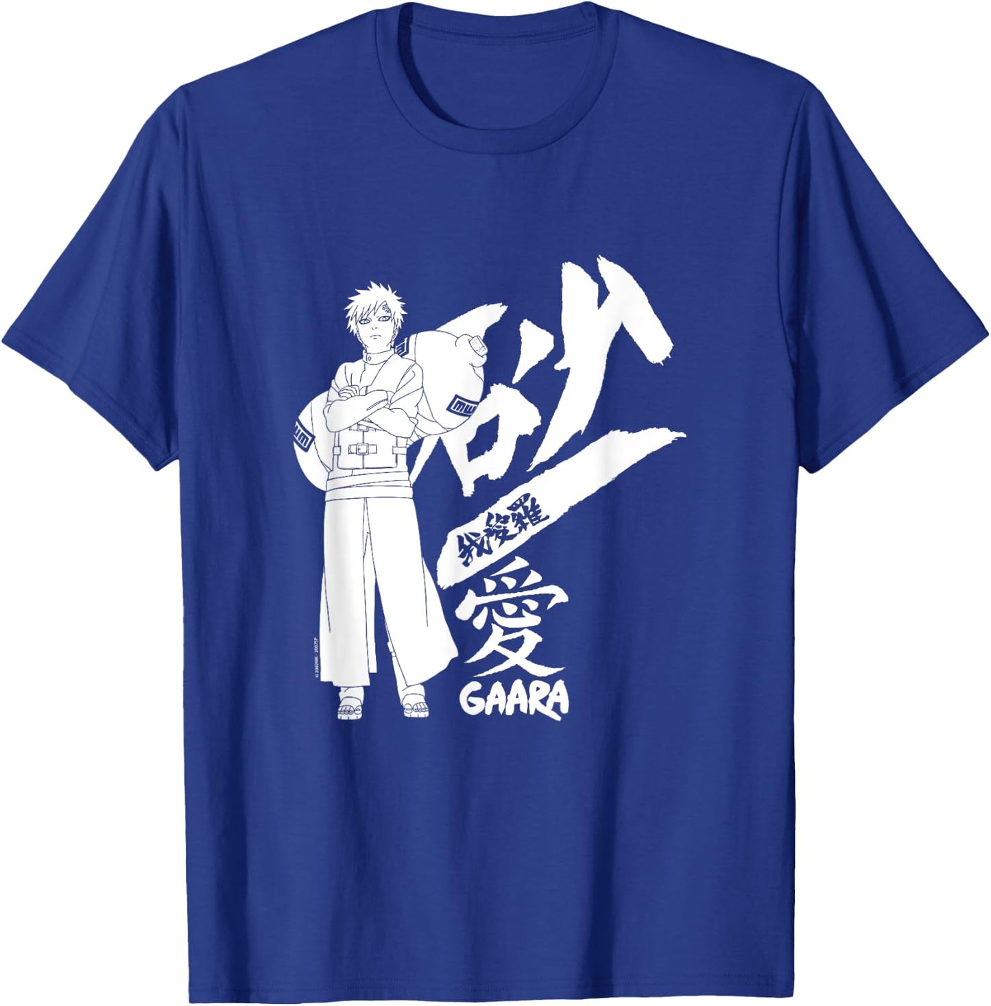 Naruto Shippuden Gaara Standing with Kanji Anime T-Shirt - T-Shirt | Royal