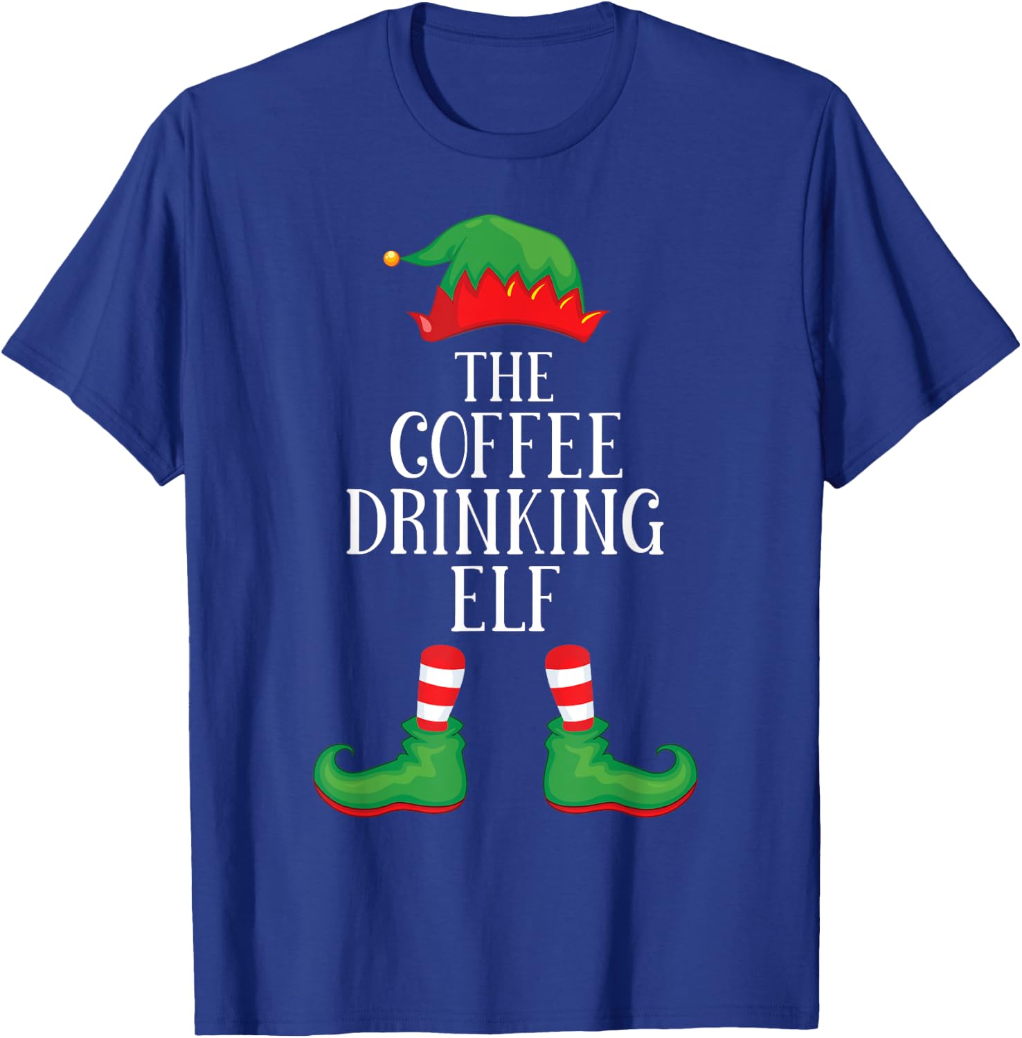 Coffee Elf Matching Group Xmas Funny Family Christmas T-Shirt - T-Shirt | Royal
