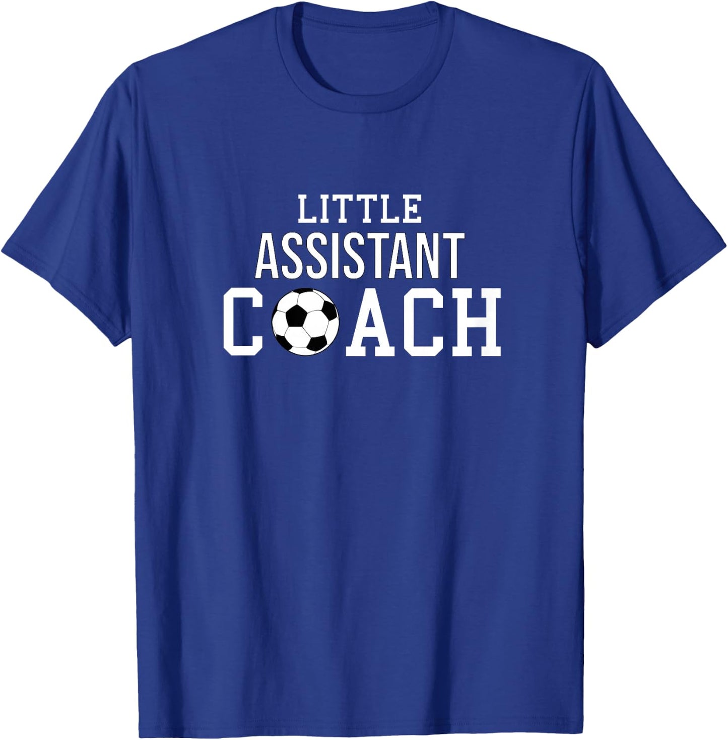 Soccer Coach Shirt - Little Assistant Coach Child Helper T-Shirt - T-Shirt | Royal