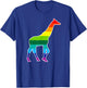 Rainbow Giraffe Shirt - Giraffe Print Shirt T-Shirt - T-Shirt | Royal