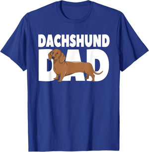 Dachshund Dad Father's Day T-Shirt - T-Shirt | Royal