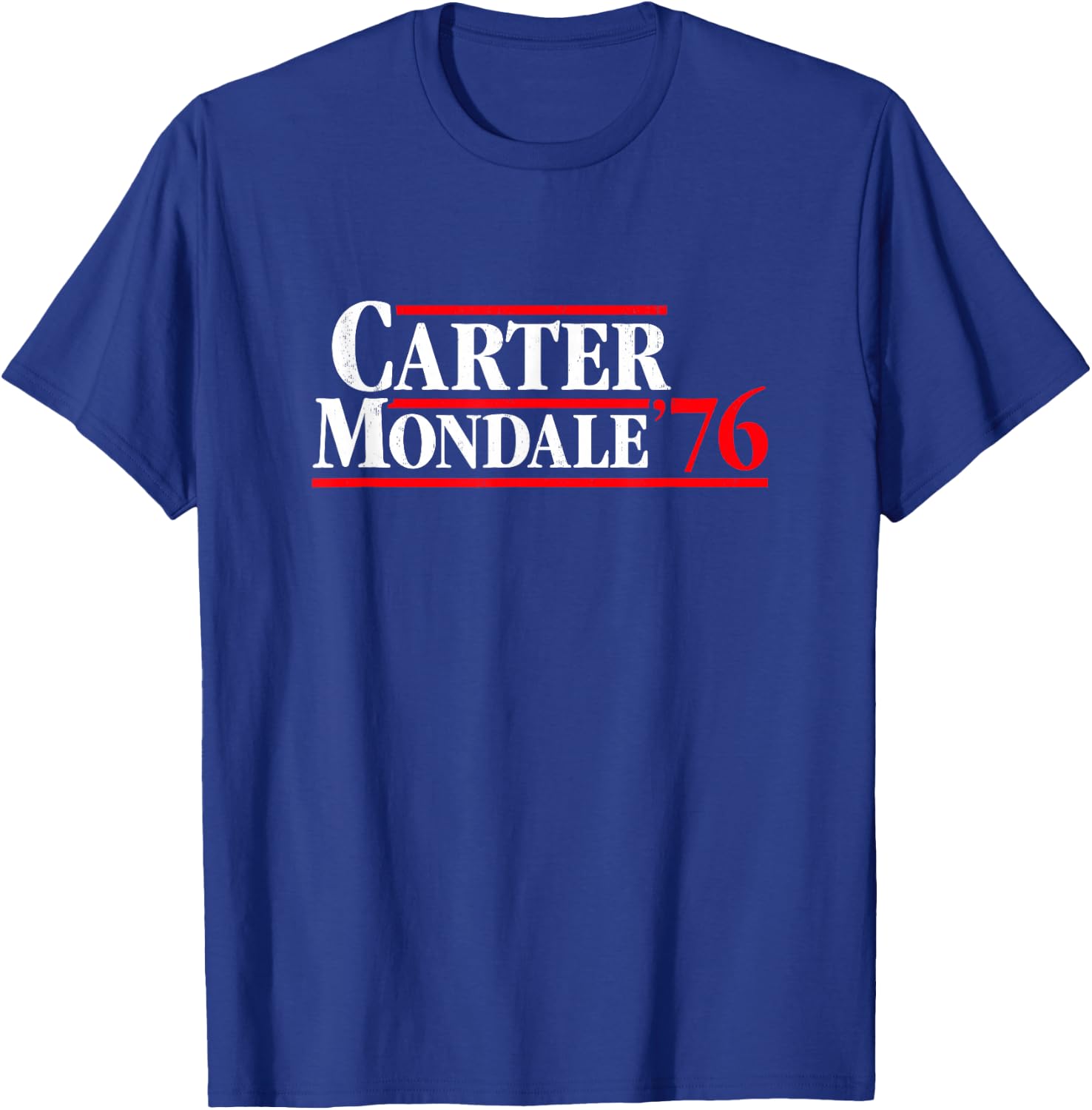 Jimmy Carter 76 Retro Campaign Shirt T-Shirt - T-Shirt | Royal